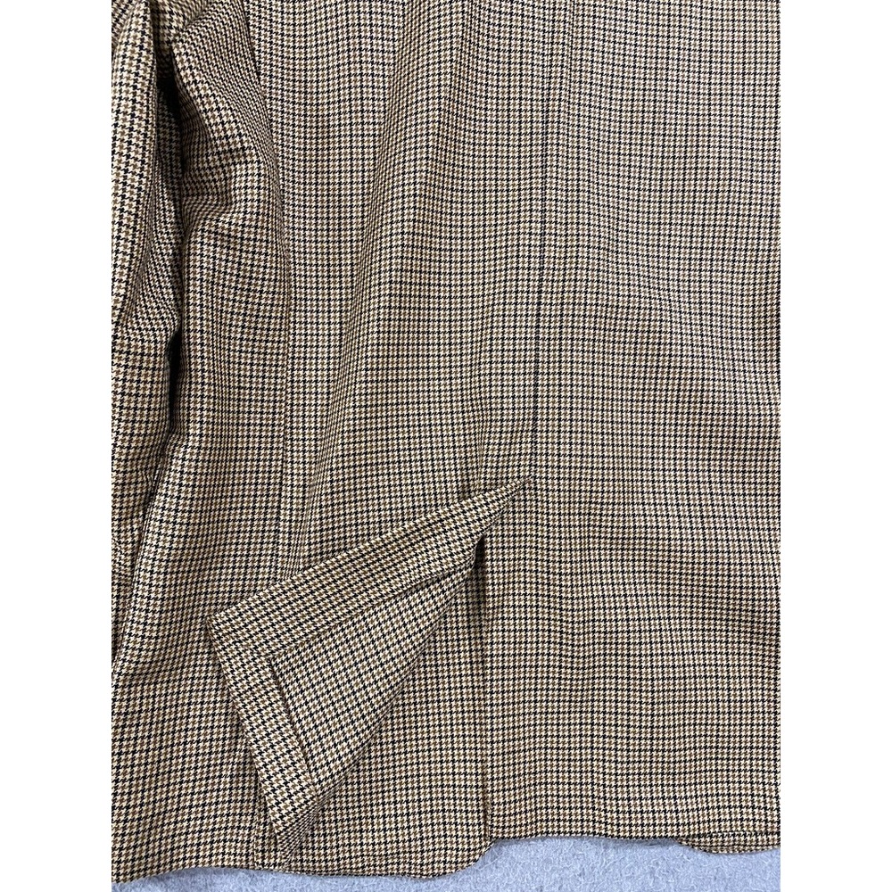 J Crew Blazer Mens 40R Ludlow British Moon Cloth Houndtooth Wool Linen Blend - Picture 11 of 13